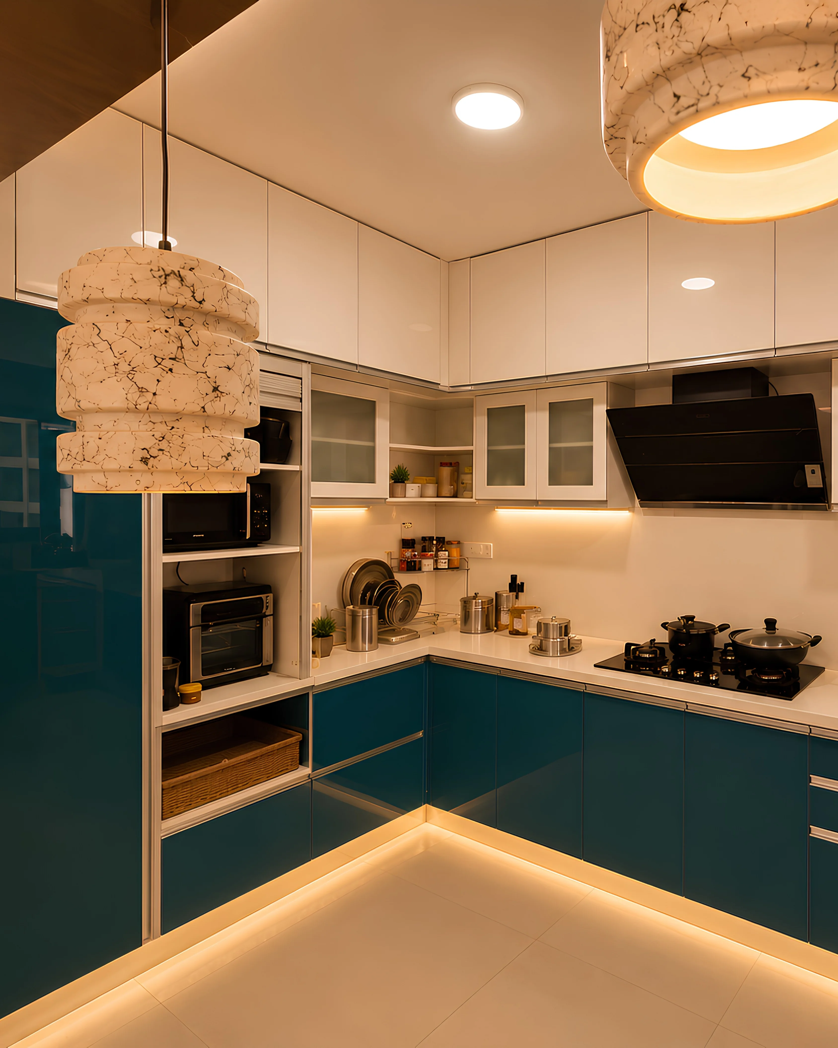 Contemporary modular kitchen interior design in Bangalore