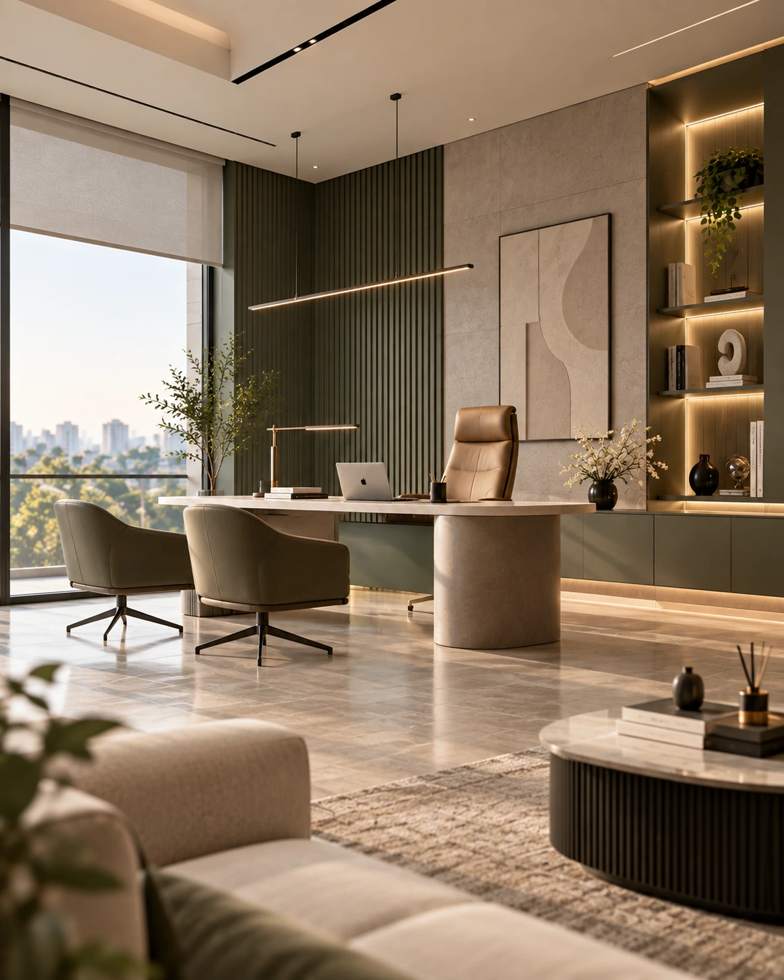 Office reception area