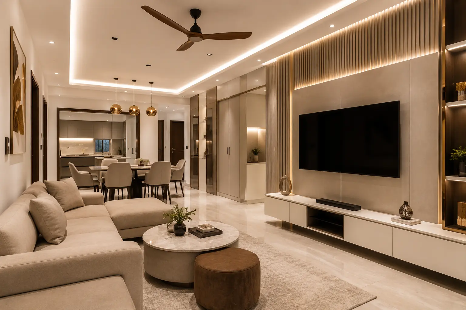 Residential living room design