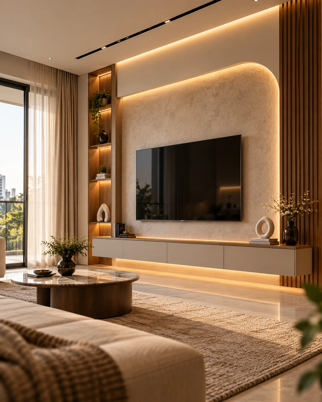TV entertainment wall